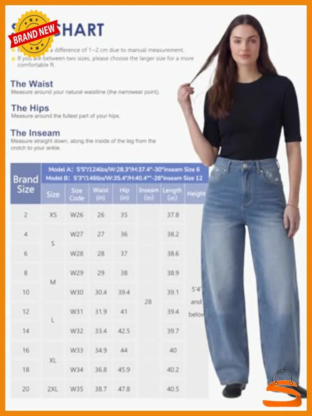 High Waisted Barrel Jeans Wide Leg Stretchy Baggy Denim Pants